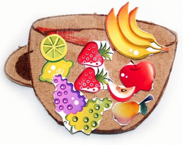 Аппликация на тему еда