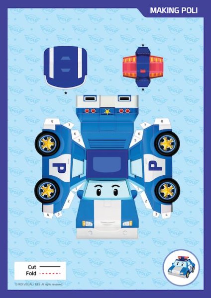 Робокары из бумаги