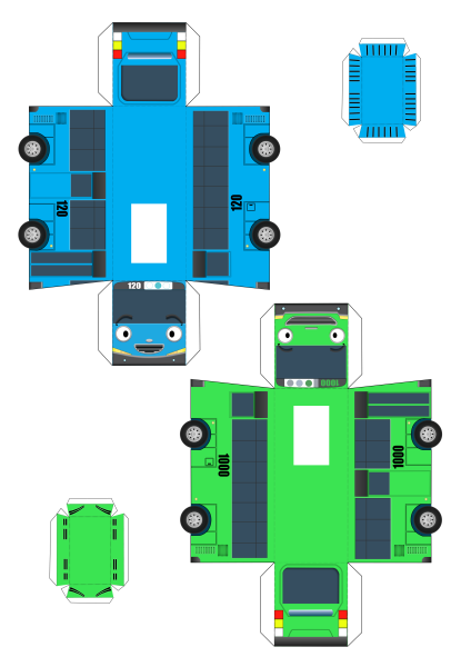 Робокар Поли бумажный