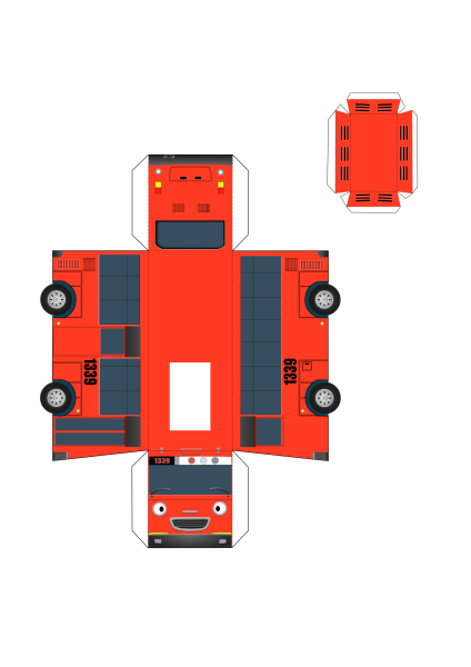 Робокар Поли бумажный