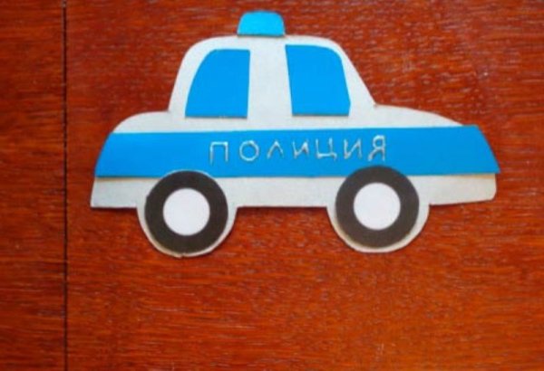 Аппликация Полицейская машина