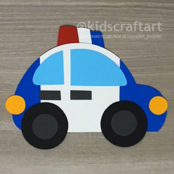 Аппликация машина полиции