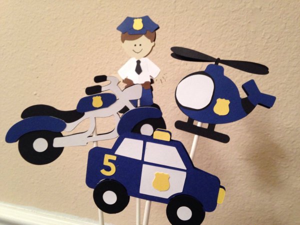 Детский др в стиле полиции