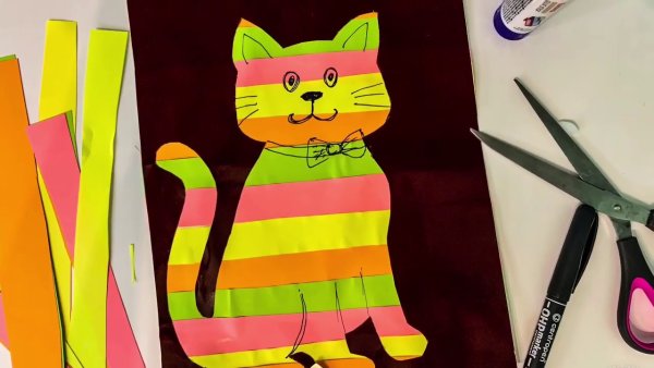 Аппликация кот