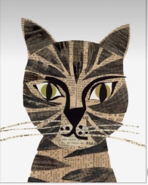 Аппликация из газет и журналов