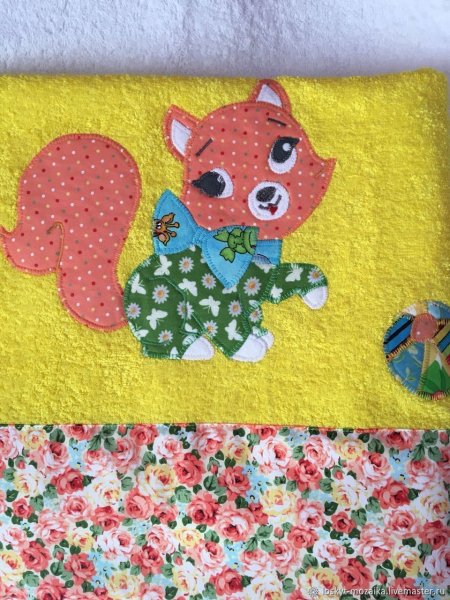 Аппликация кухонных полотенец