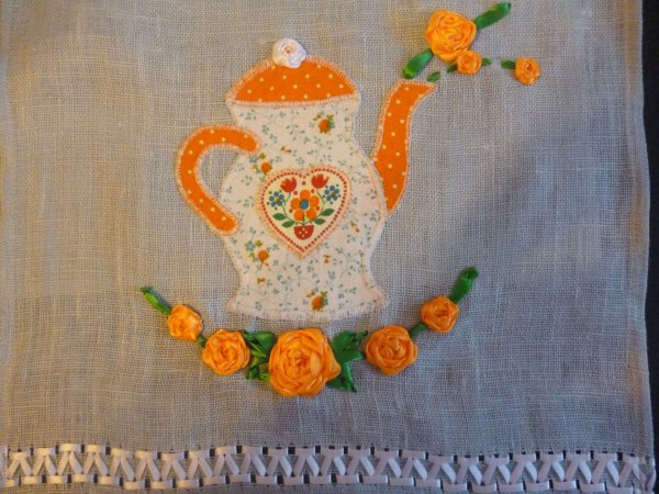 Декорирование полотенца аппликация