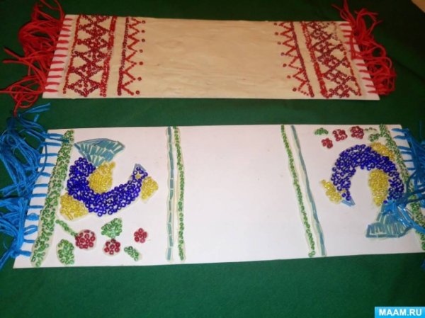 Рушник аппликация для детей