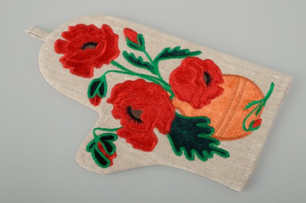 Рукавицы-Прихватки с аппликацией