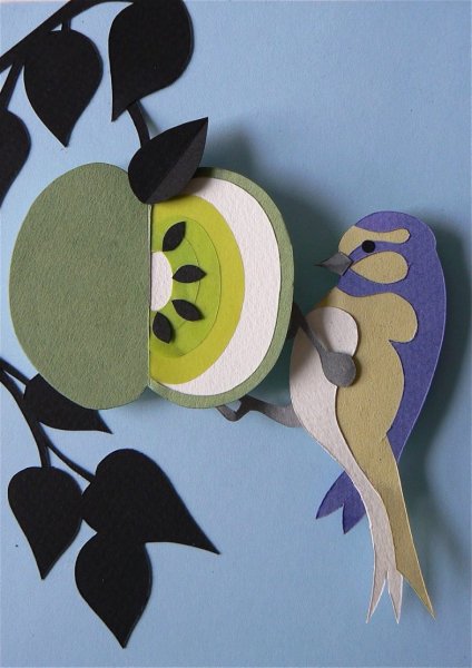 Объёмная аппликация из бумаги