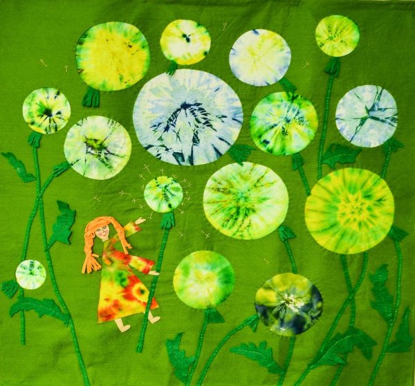 Коллективная работа одуванчики