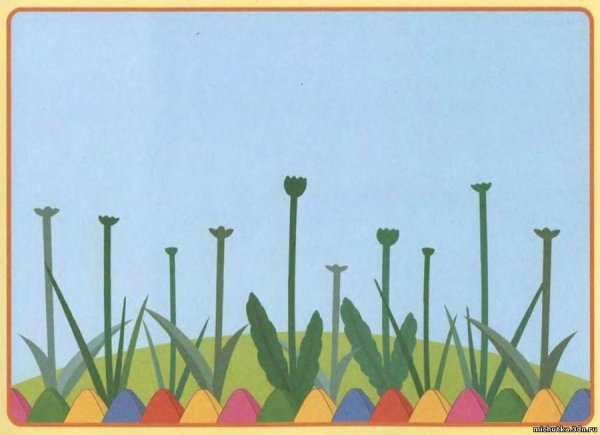 Весенний фон для аппликации