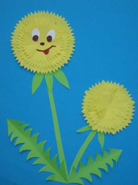 Поделка одуванчики для детей