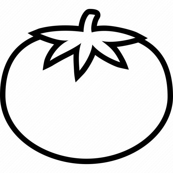 Шаблон помидора для аппликации