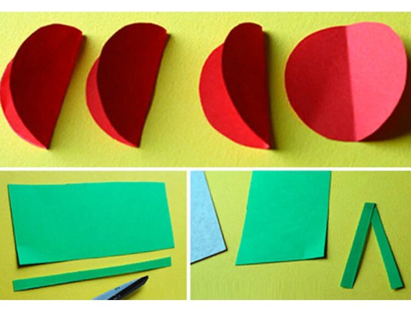 Поделки из цветной бумаги для детей