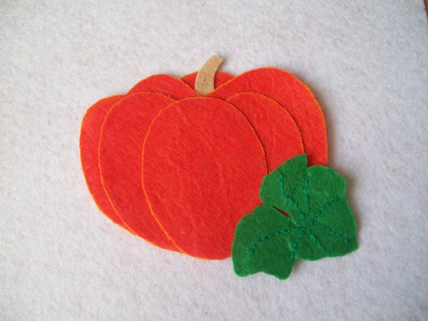 Объемная аппликация овощи