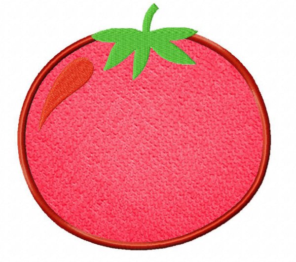 Аппликация из фетра помидор