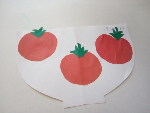 Помидор поделка из бумаги