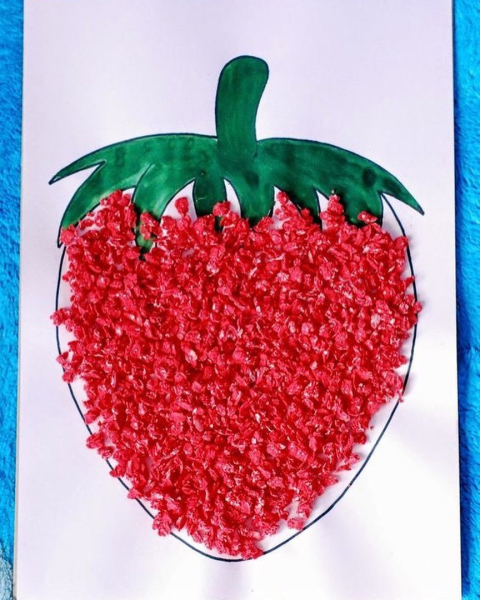 Поделка клубника