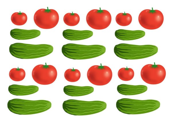 Овощи для вырезания для детей