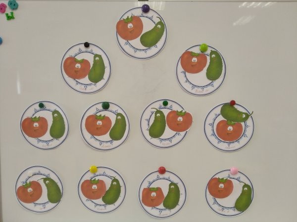 Огурцы и помидоры для аппликации