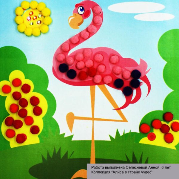Фламинго поделка для детей