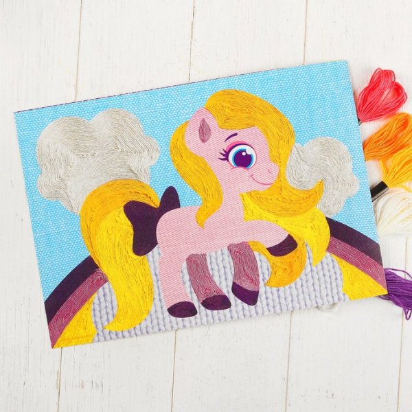 Аппликация нитками мулине