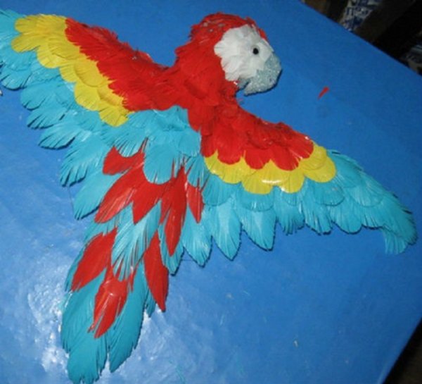 Аппликация попугай