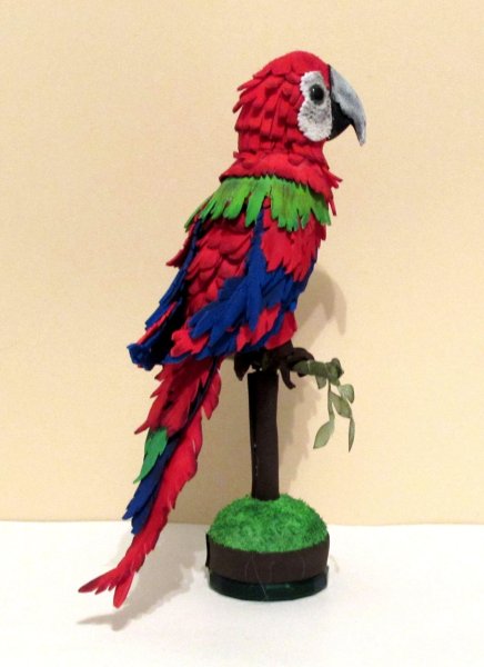 Поделка попугай