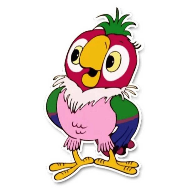 Попугай Кеша без фона