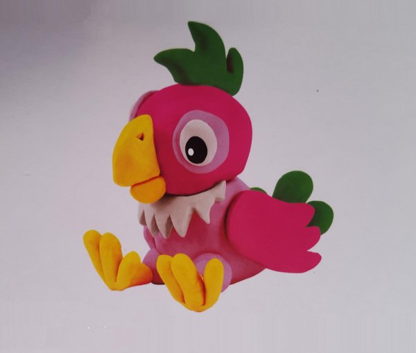 Попугай лепка для детей