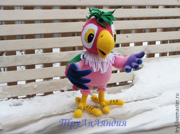 Мягкая игрушка попугай из мультфильма