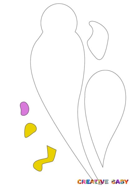 Попугай шаблон