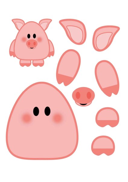 Аппликация с шаблонами для дошкольников