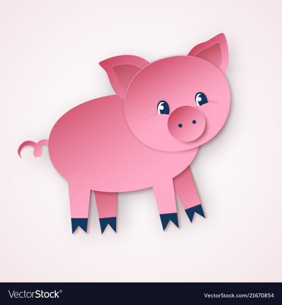 Аппликация поросенок средняя группа