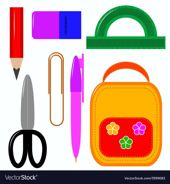 Школьные принадлежности для вырезания