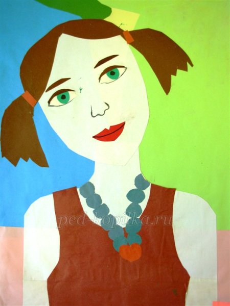 Портрет аппликация