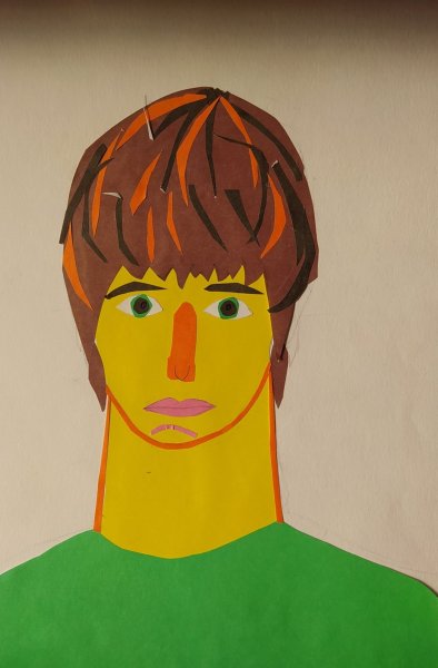 Портрет в технике аппликации