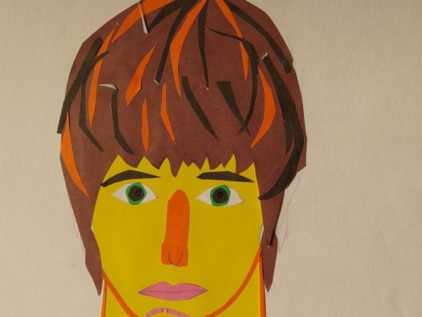 Портрет в технике аппликации