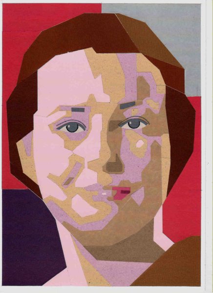 Портрет в технике аппликации