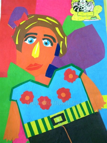 Аппликация человек