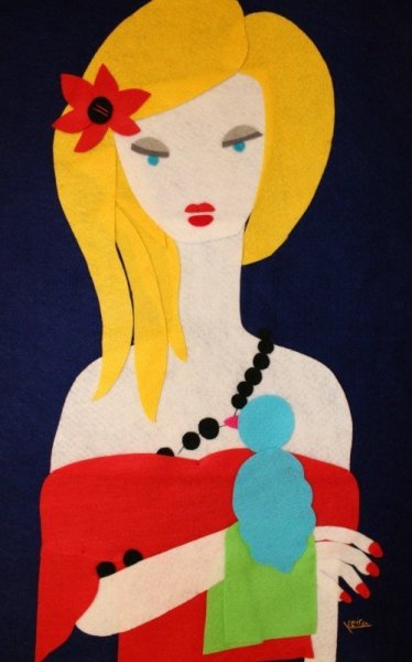 Портрет в виде аппликации