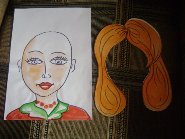 Портрет в технике аппликации