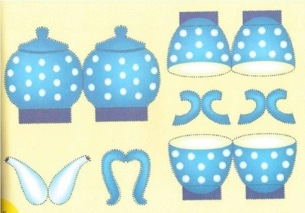 Посуда из бумаги для детей