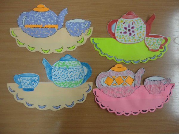 Рисование посуда в подготовительной группе