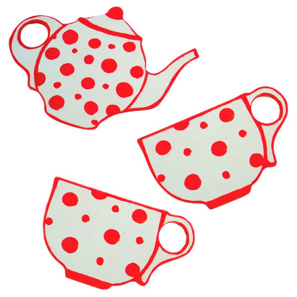 Аппликация чайный сервиз