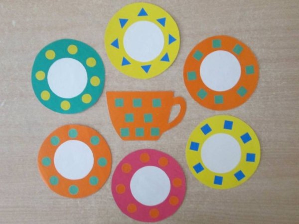 Украсим тарелочку аппликация