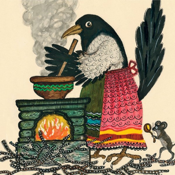 Иллюстрации Васнецова к потешке сорока белобока