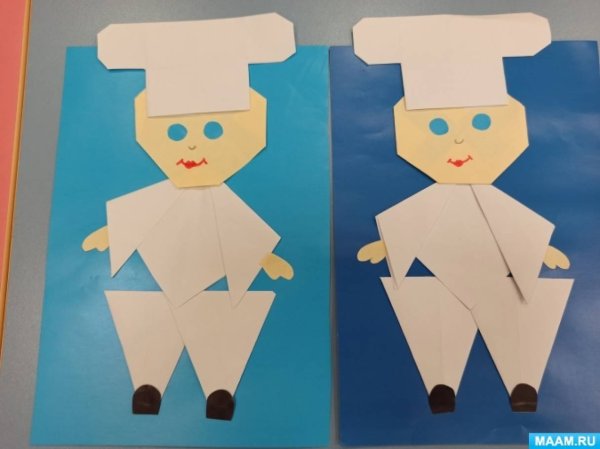 Поделка из бумаги м дошколятами