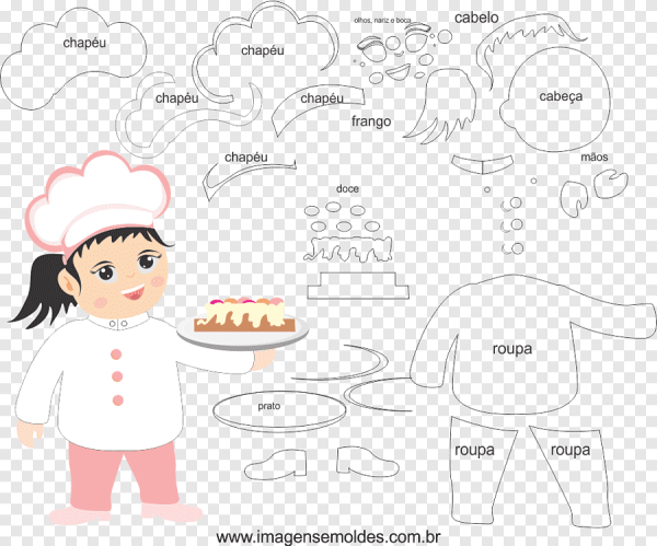 Аппликация повар